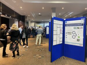 Participants networking at the poster exhibition